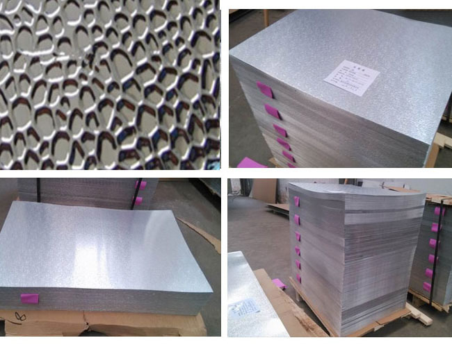 Hammered aluminum sheet